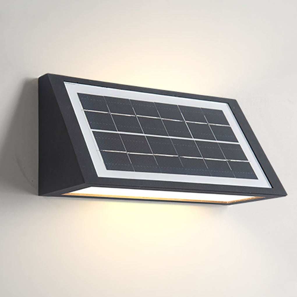 Minimalist LED Light Controlled Solar Bidirectional Lighting Outdoor Wall Light