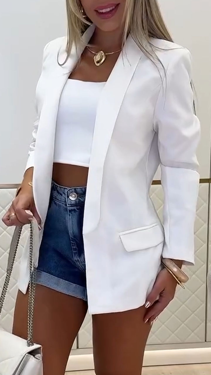 Women's Lapel Casual Suit Jacket