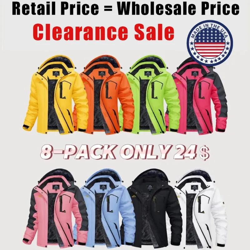 🔥8 Pieces For Only $24-Women's Waterproof Ski Jacket