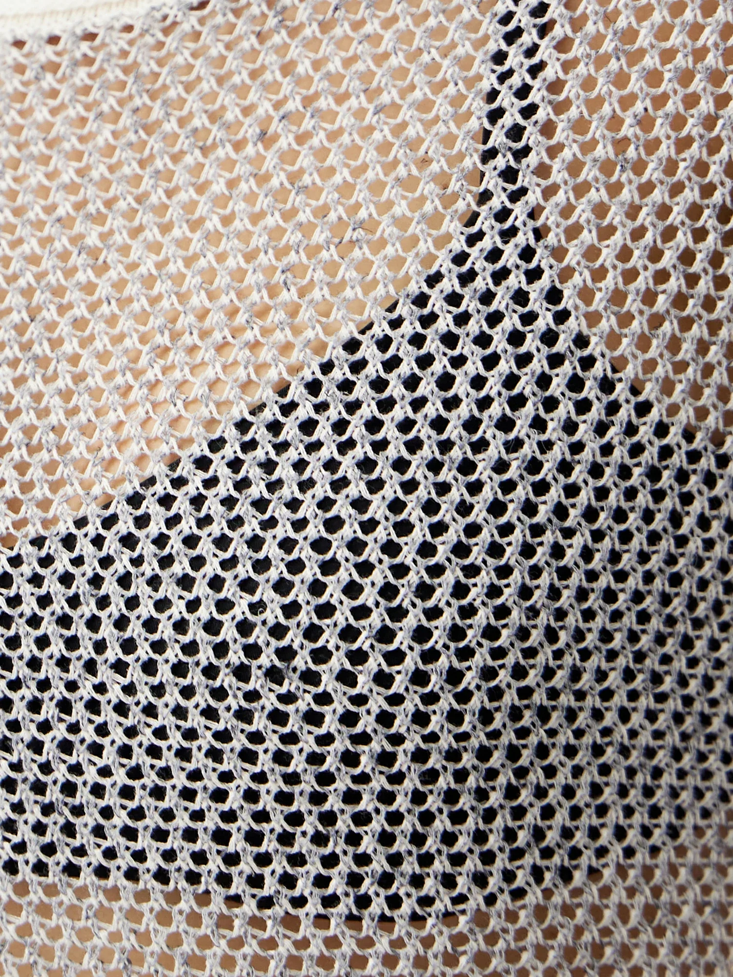 Linen Crochet Hollow Out Top