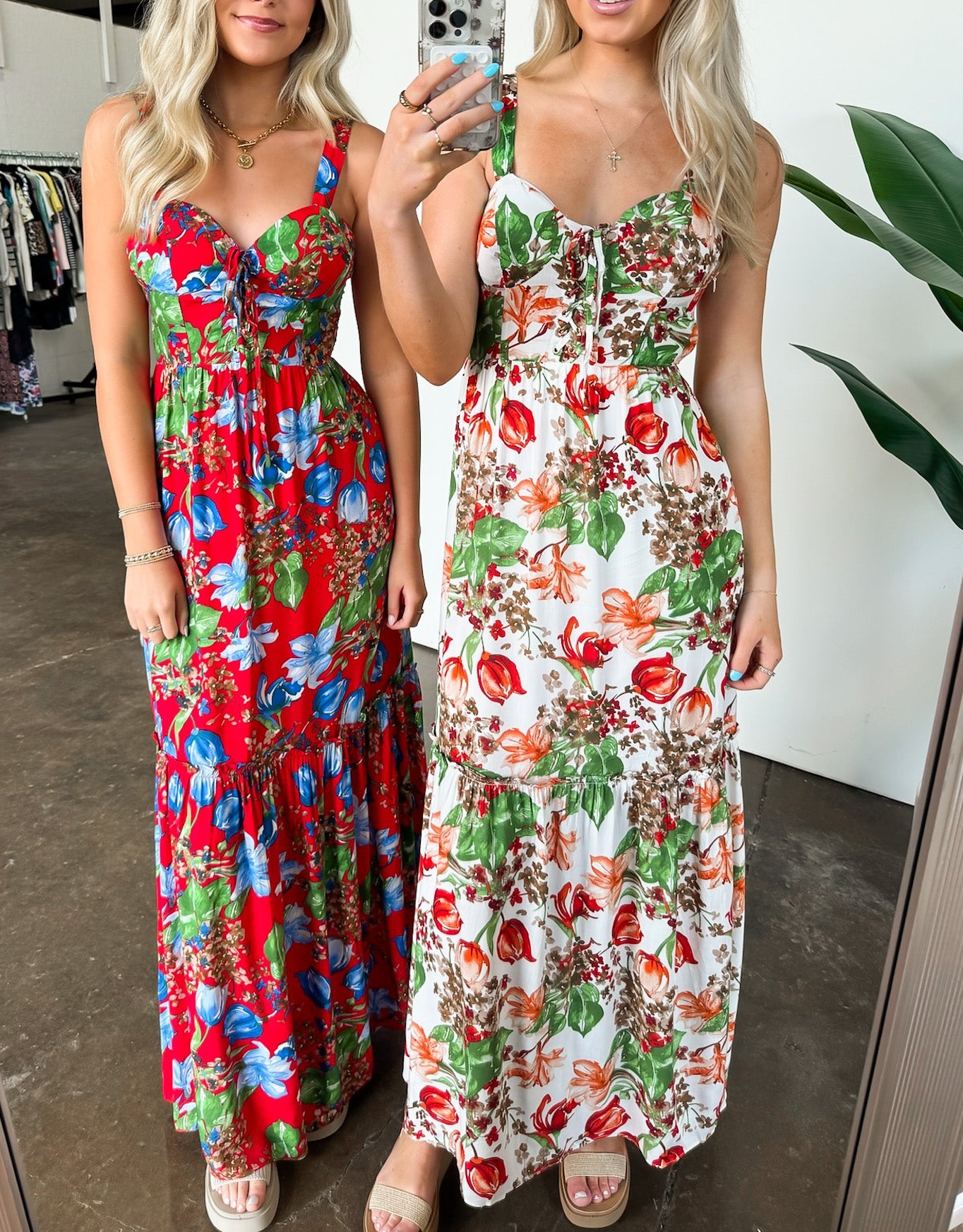 Exceptional Sight V-Neck Floral Maxi Dress