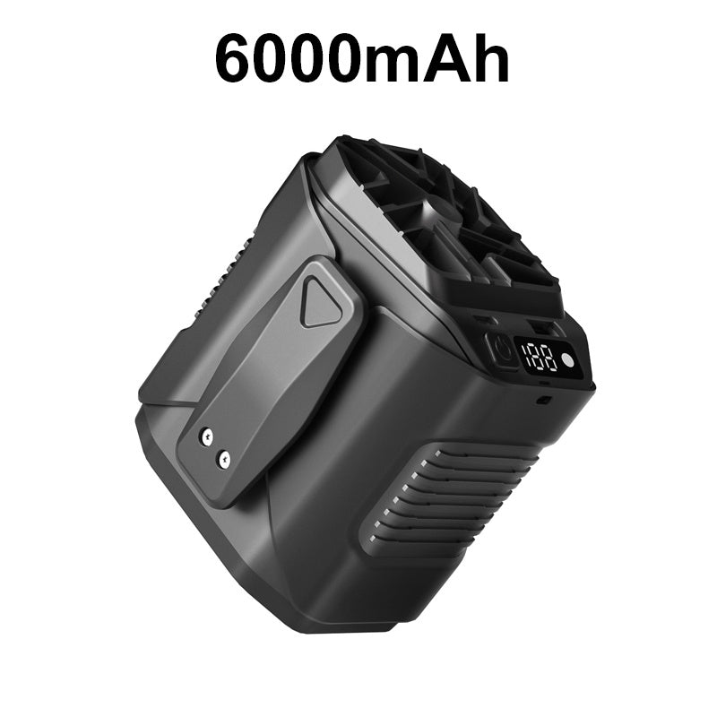 🏖️Sale For 50% OFF🌀6000mAh Multifuntion Waist Fan with 100 Speeds & Flashlight🌬️⚡