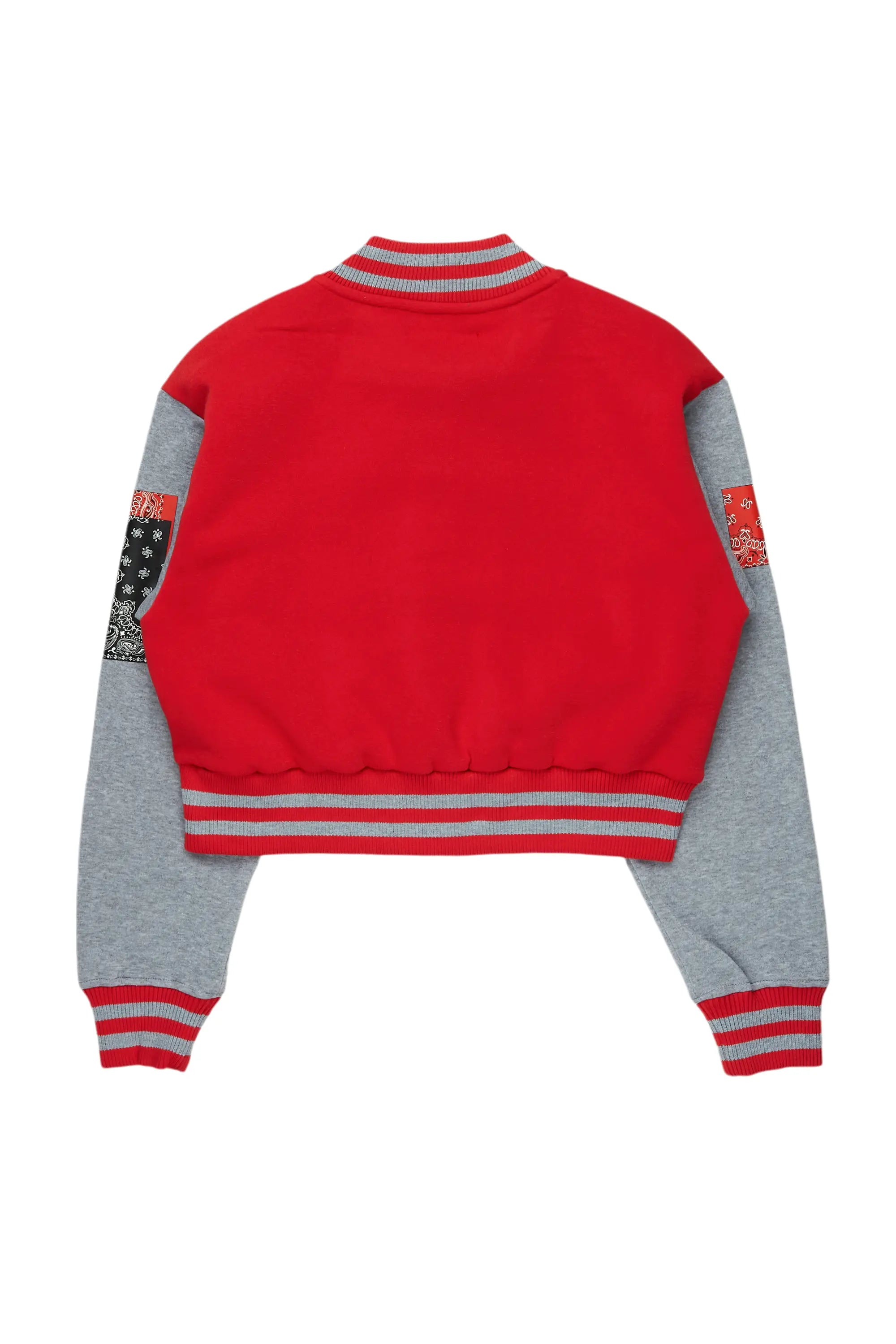 Dedtrica Red Varsity Jacket