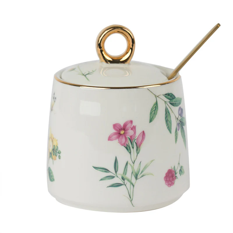 3PC Jar-Tray Set-Anna 16-Point Designs