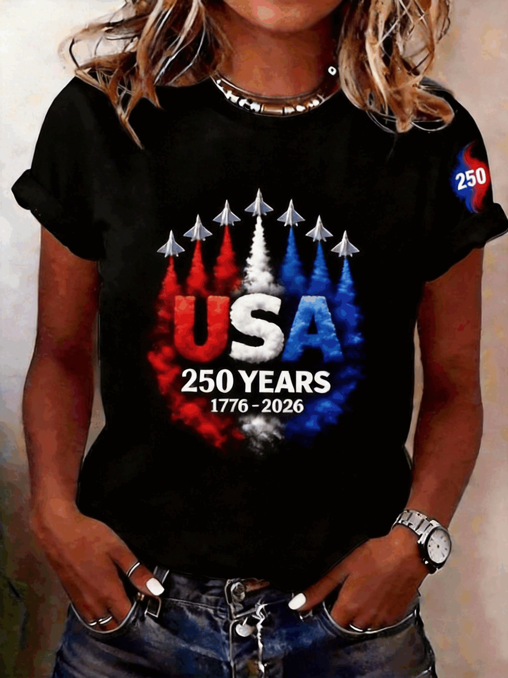 Crew Neck Plane Regular Fit T-Shirt