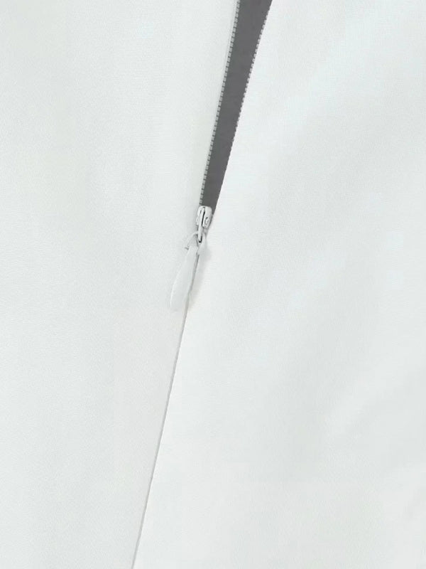 Style Puff Sleeve Tie Waist Short Pleated Skirt