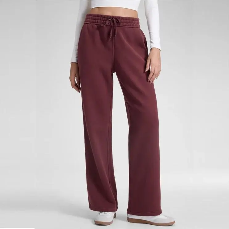 Women’s Cotton Fleece Lined Straight Leg Sweatpants