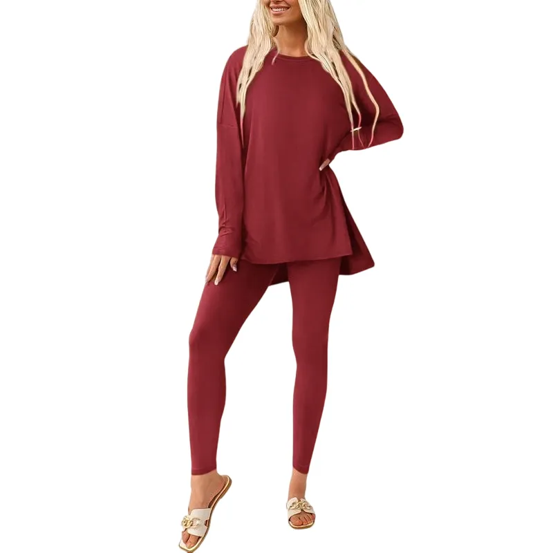 Women's tunic top and leggings set