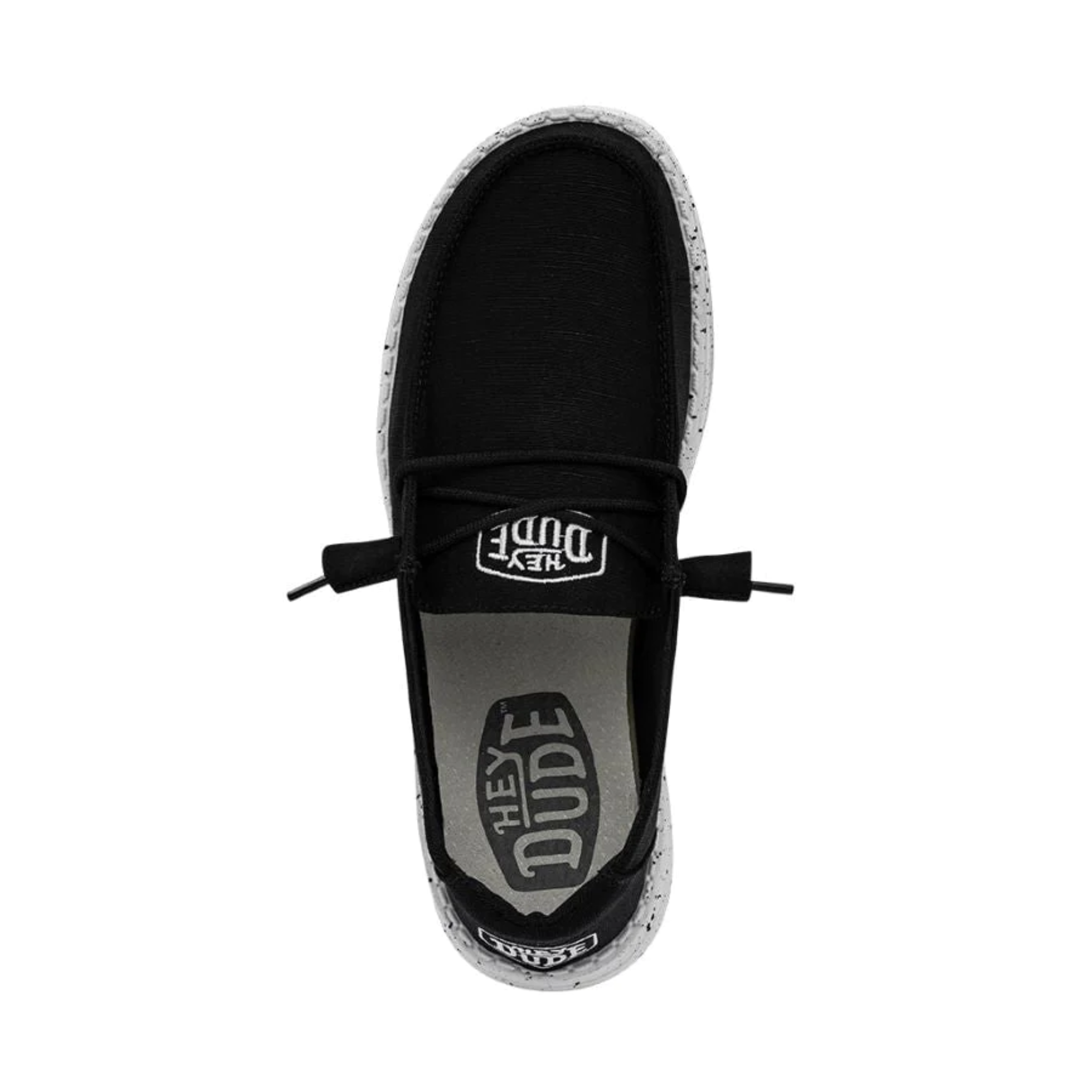DUDE WOMEN'S WENDY SLUB CANVAS BLACK - 40063001