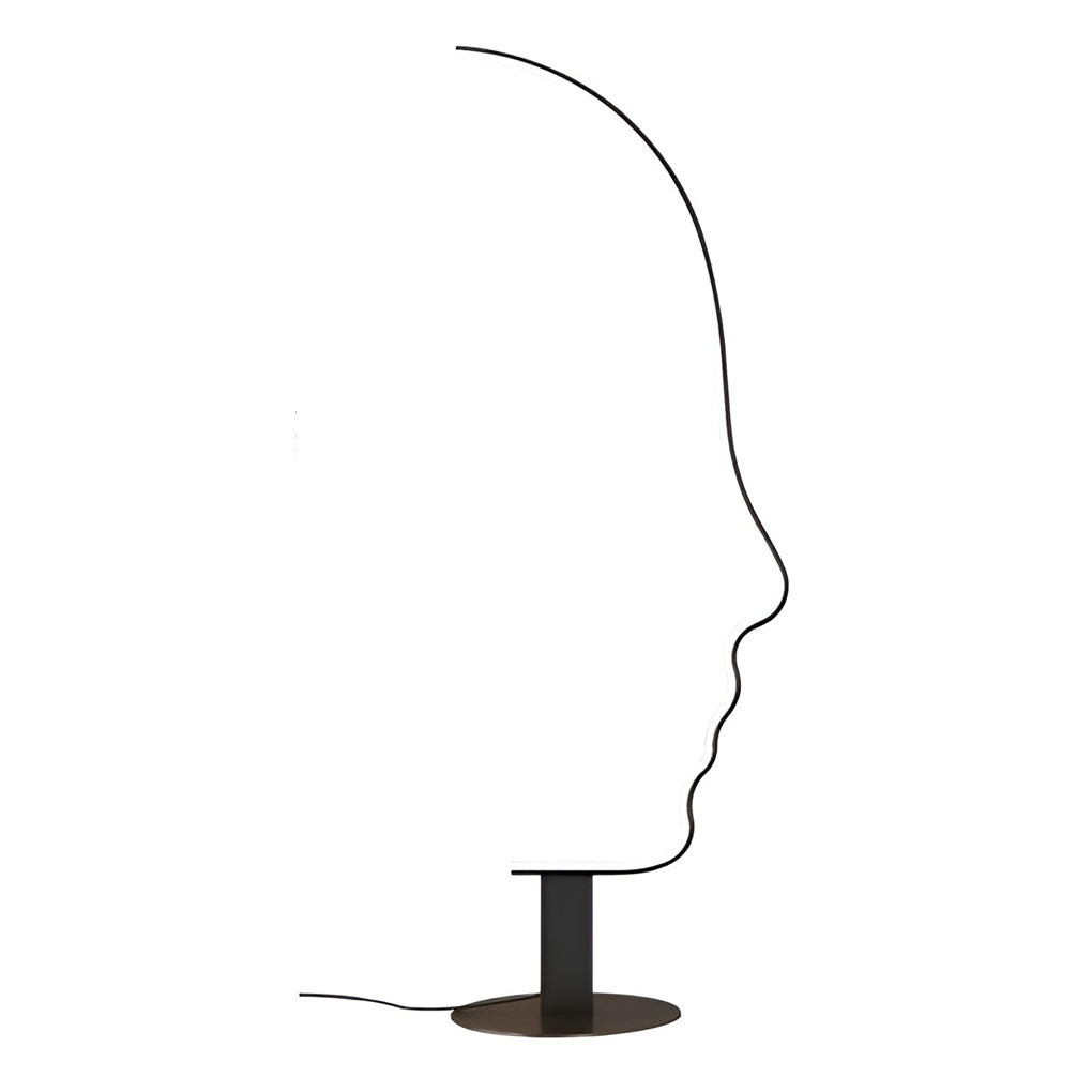 Art Face Shaped Dimming LED RGB APP Multi Color Nordic Floor Lamp