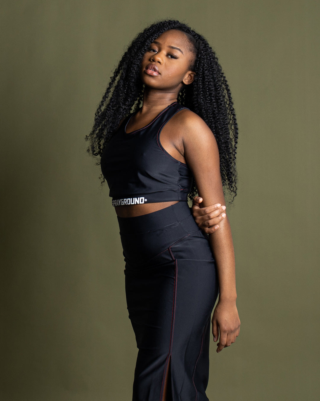 LONGUETTE SKIRT (BLACK)