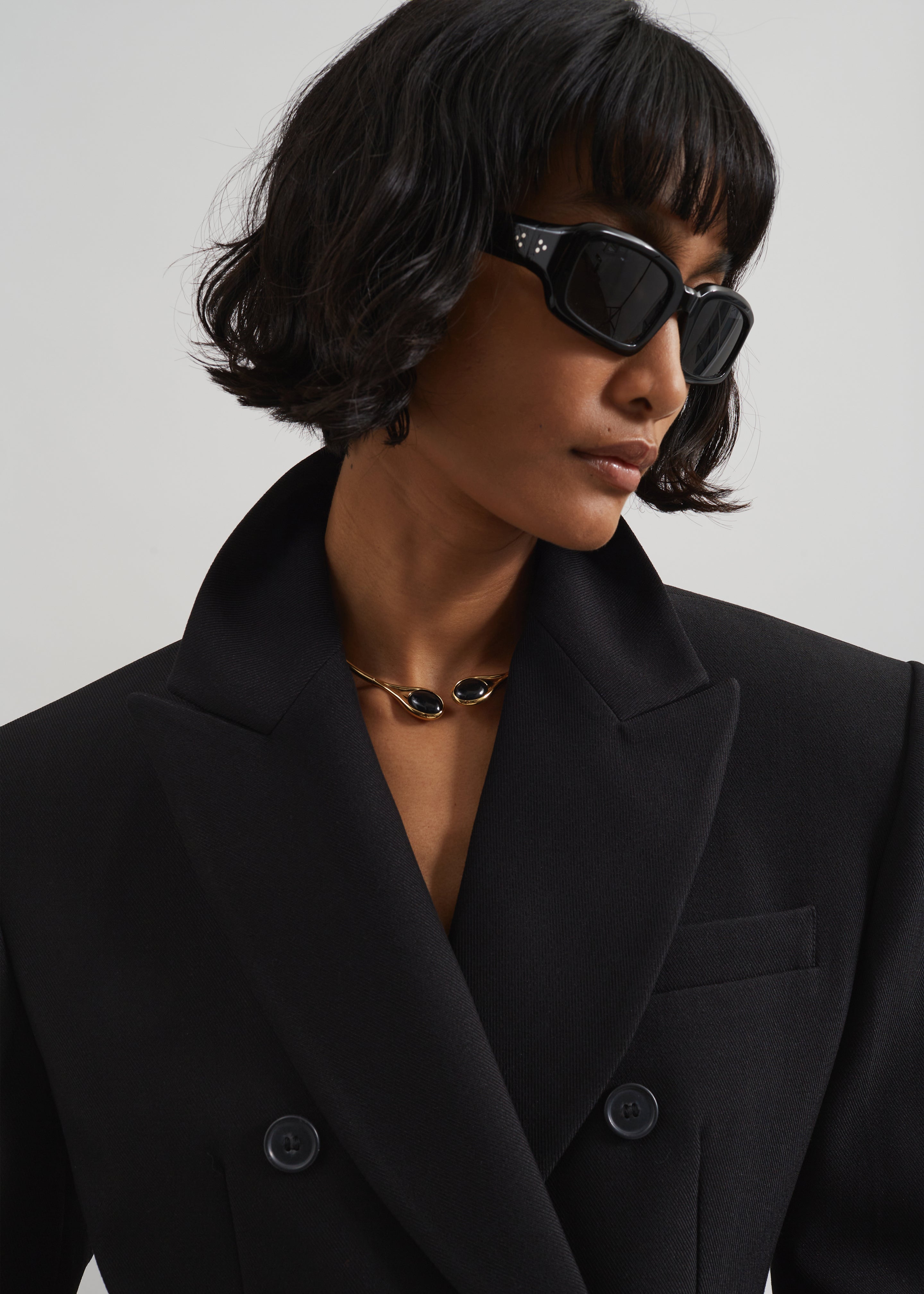 Doyer Cinched Blazer - Black