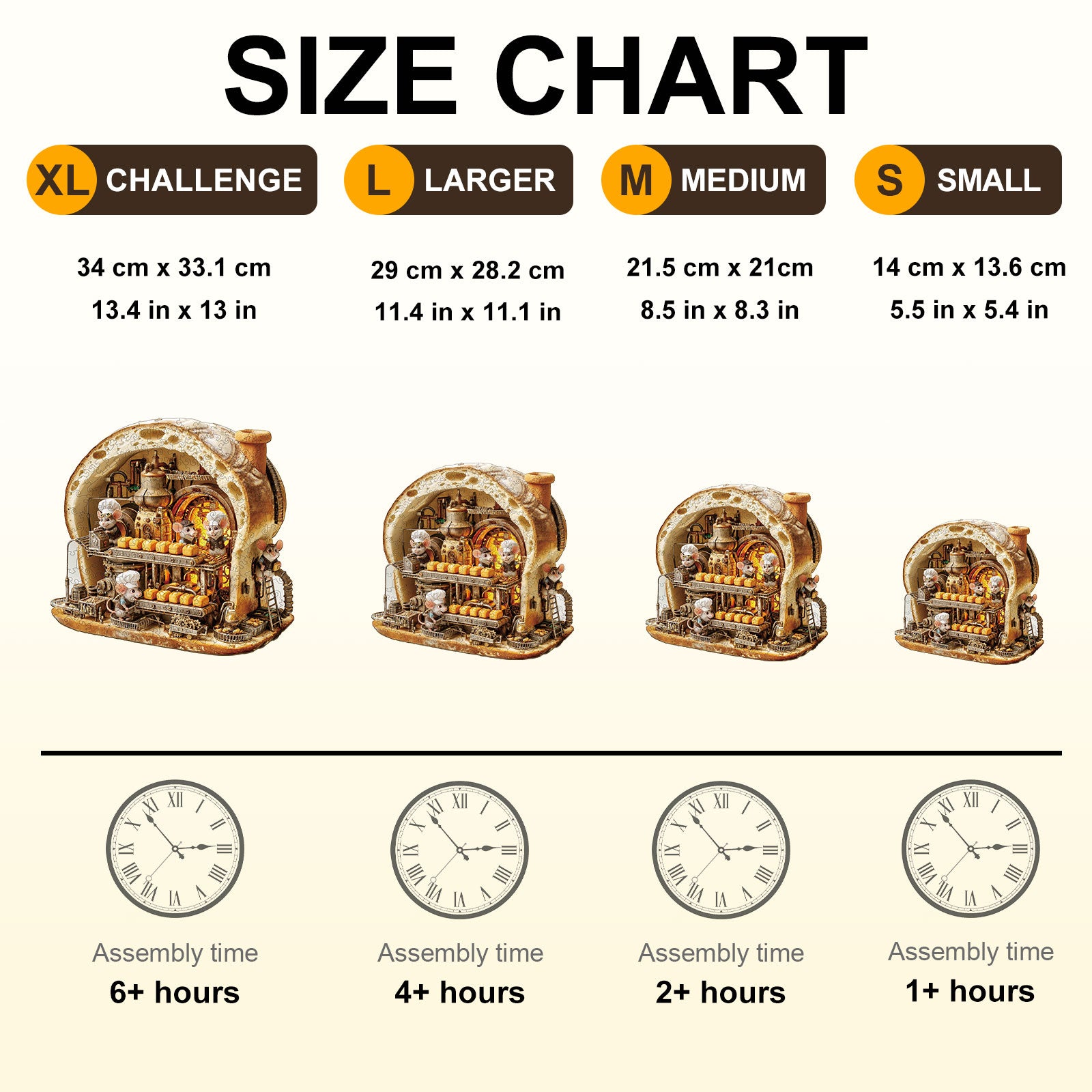 Mouse Bakery Wooden Jigsaw Puzzle