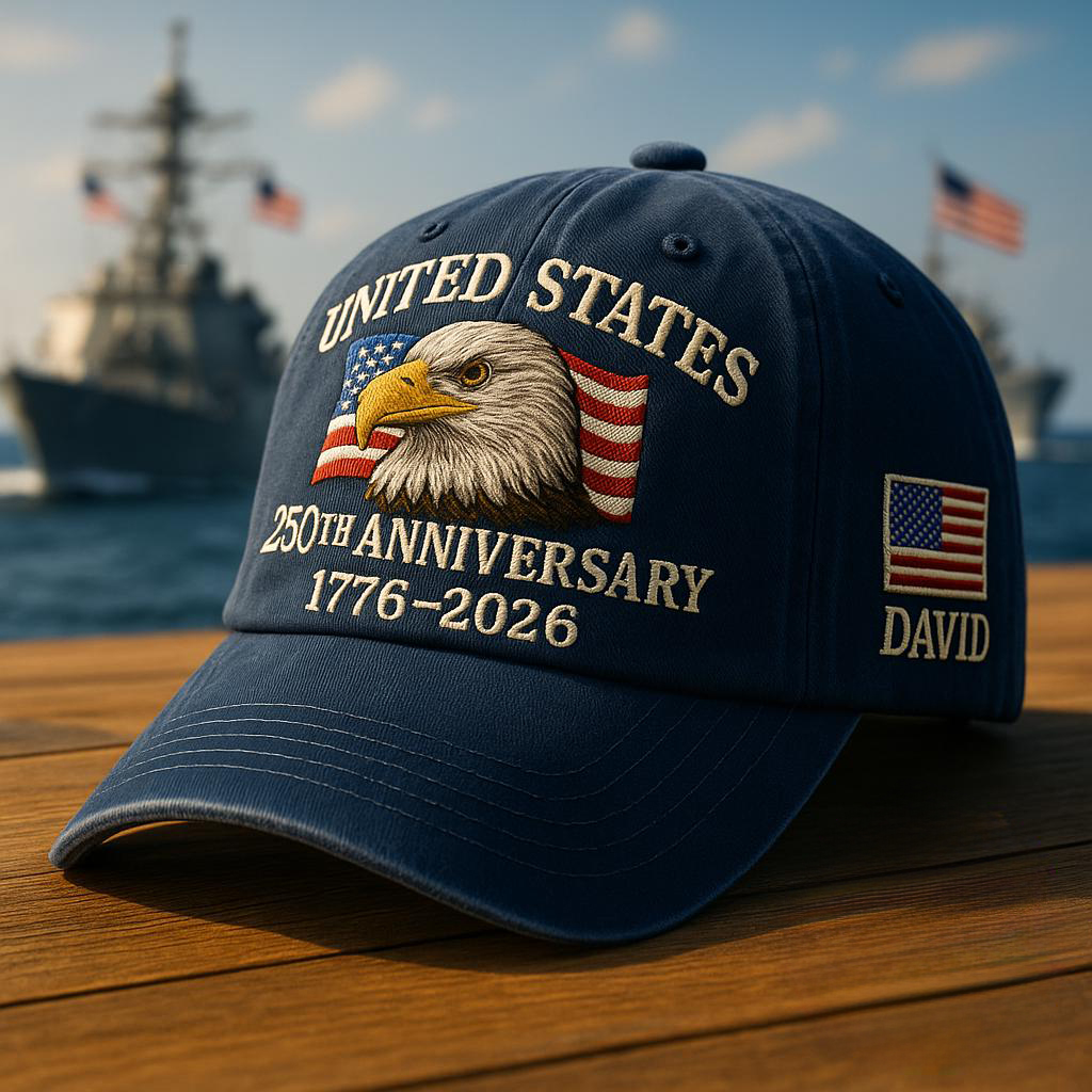 Custom Name US 250Th Anniversary Hat
