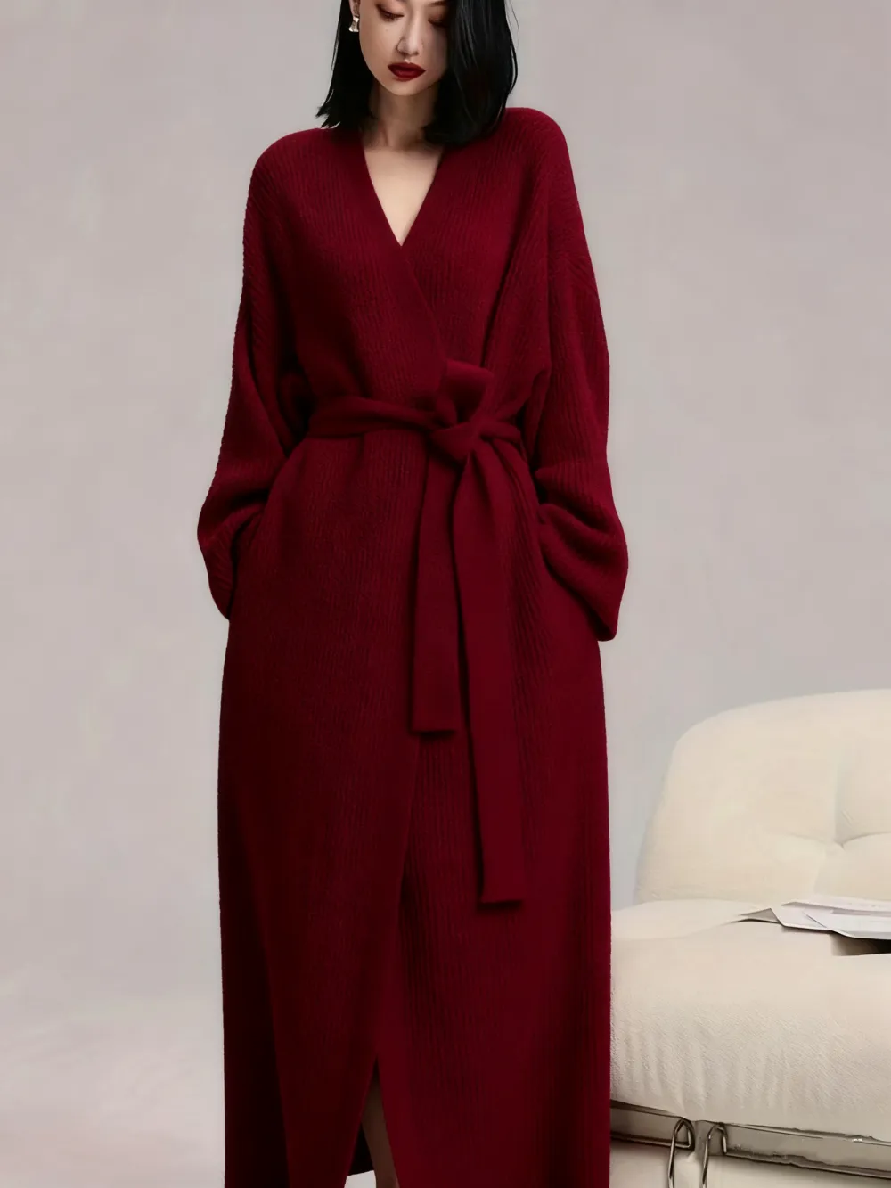 Women's Double-Sided Fleece Robe