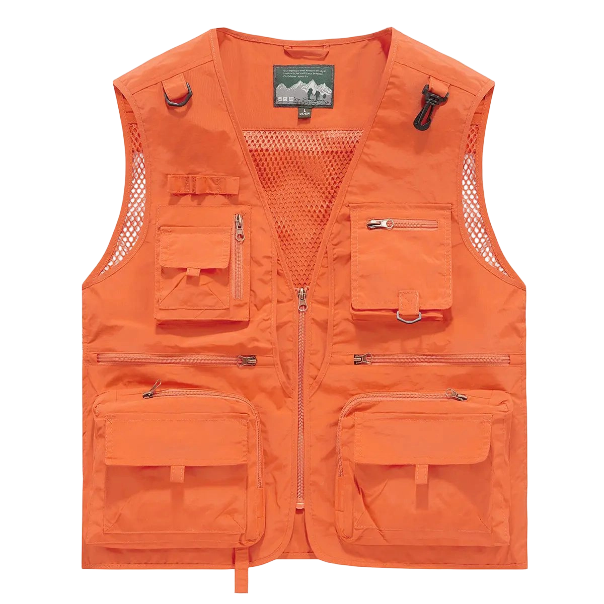 Made from 100% nylon, anti-static design ensures safety (true size). Men’s fashion quick-dry mesh casual outdoor multi-pocket fishing photography vest/work vest jacket with multiple pockets, suitable for outdoor activities.