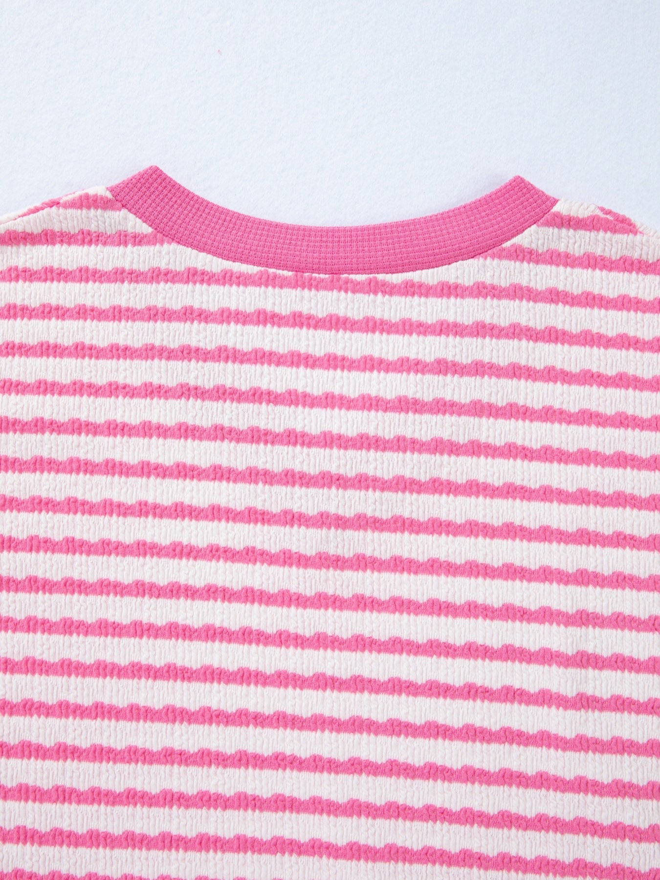 Striped V-Neck Casual T-Shirt