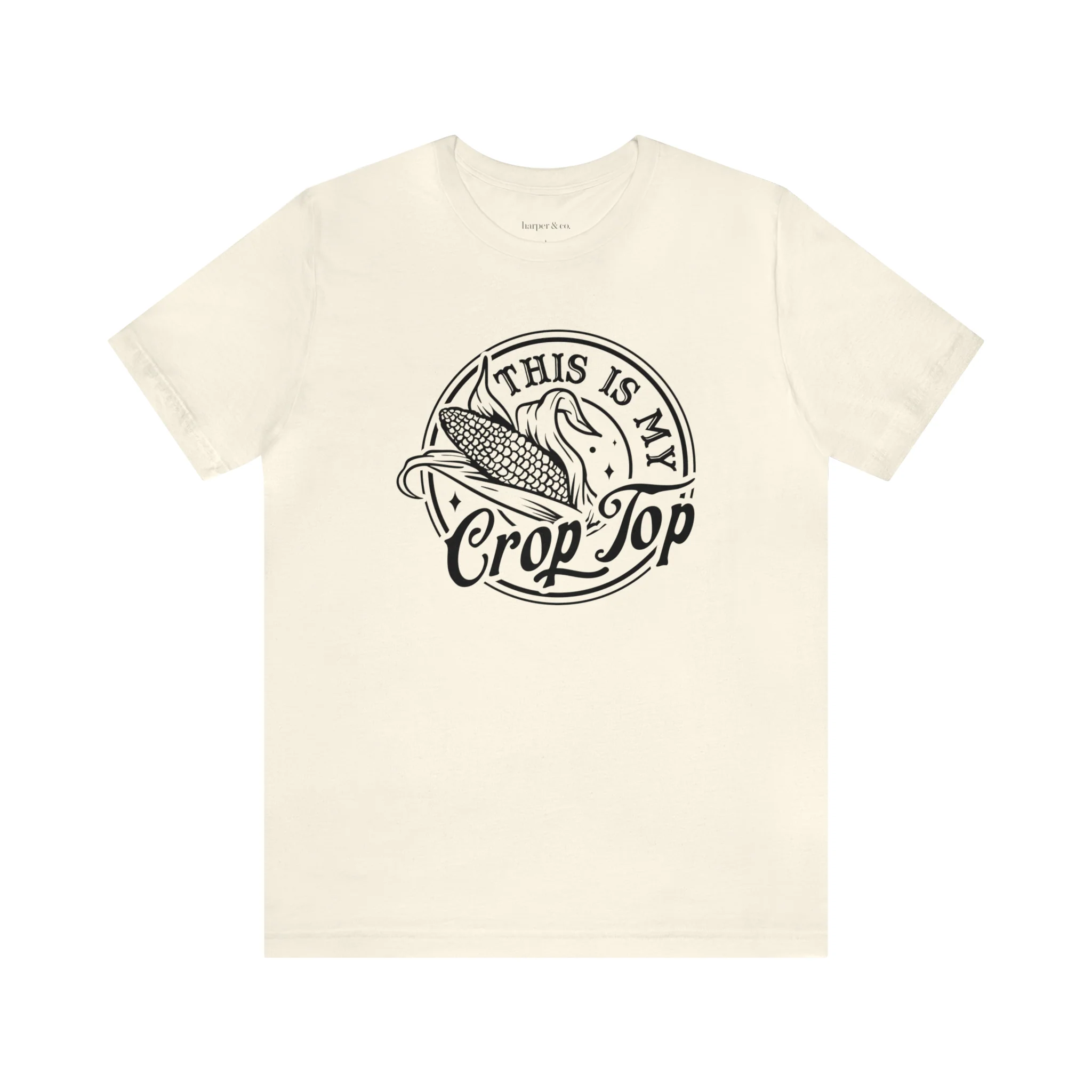 Crop Top Unisex Jersey Short Sleeve Tee