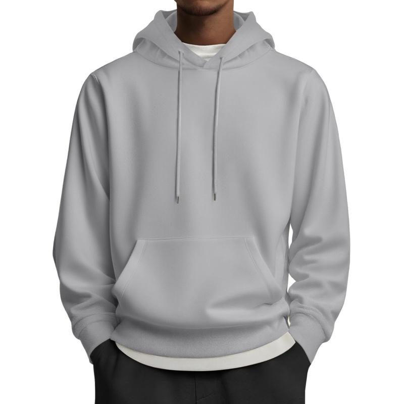 Fall Outfits Men's Medium Size Hoodie Pullover Long Sleeve Casual Fashion Sweatshirt with Drawstring & Kangaroo Pocket for Everyday Wear