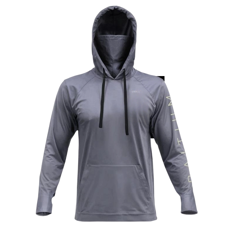 Fishing and Construction Shirts - Hooded UPF 50 Long Sleeve with Gaiter - Lightweight, Breathable, Moisture-Wicking, Premium Outdoor Wear for Men