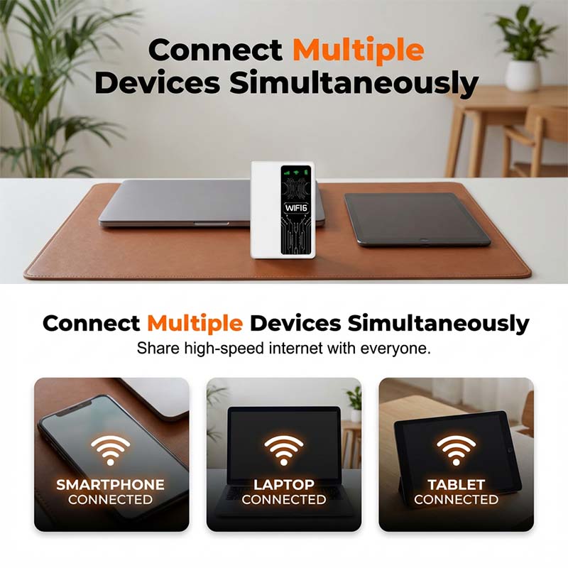 Portable Internet Hotspot for Travel, Work, and Gaming