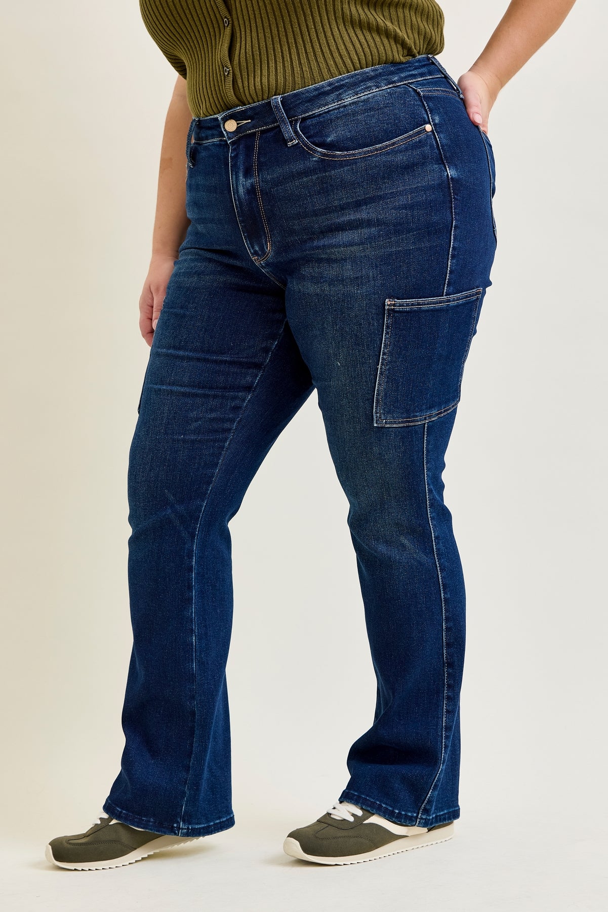 Daisy Cargo Bootcut Jeans - PLUS