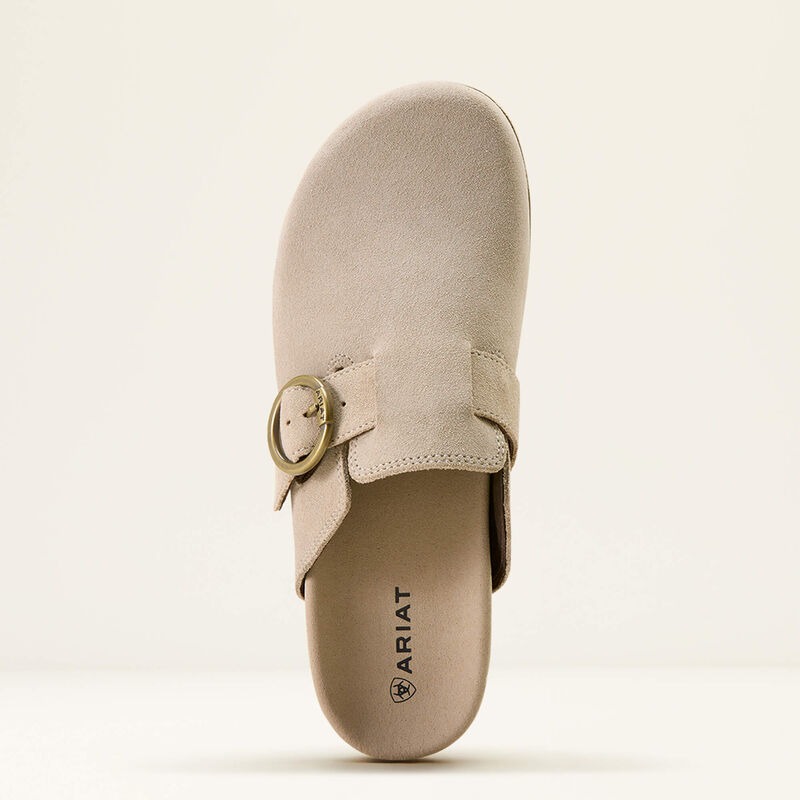 Women's Ariat Brown Floral Emboss Country Mule Slip On Shoes Clearance Sale 65%OFF