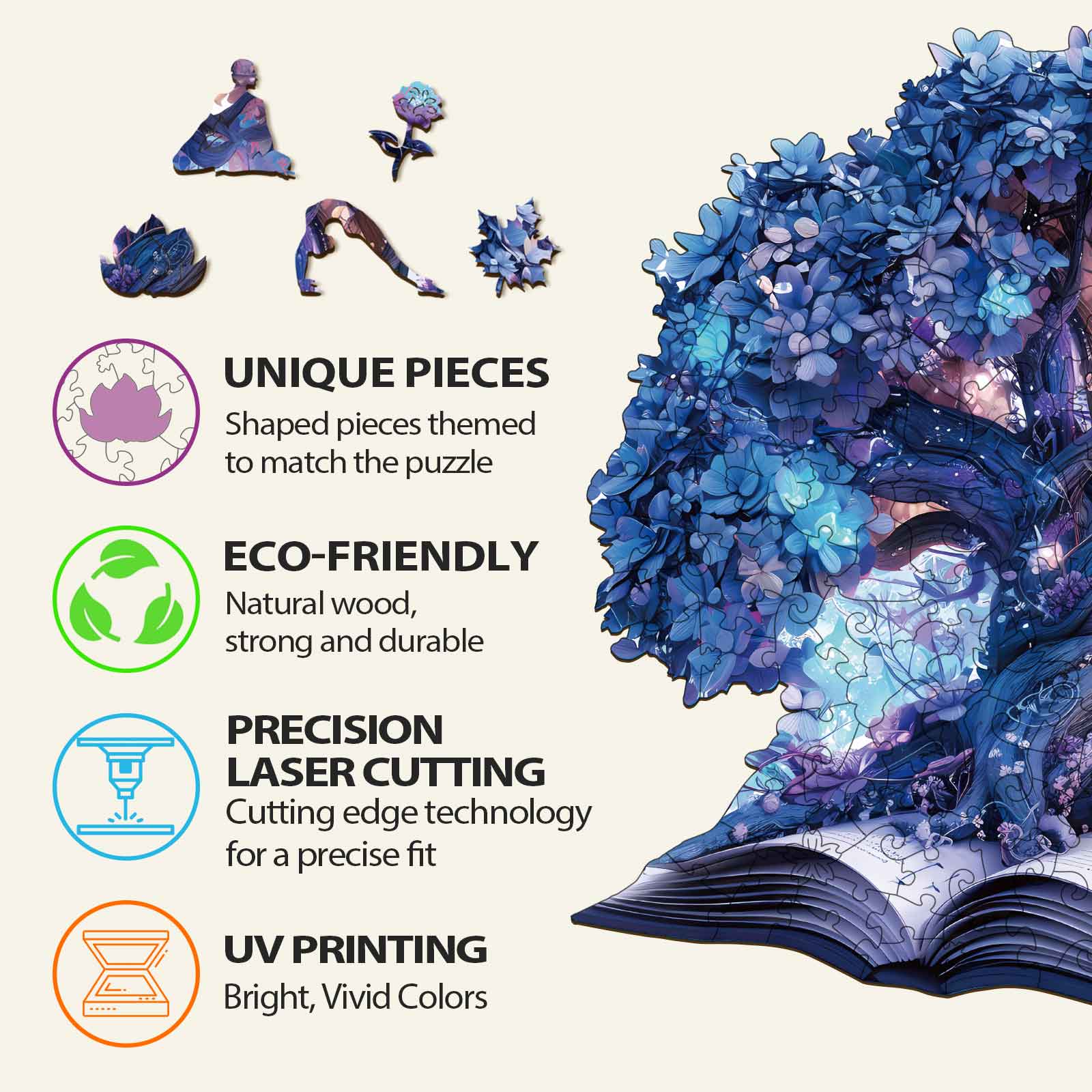 Magic Book Wooden Jigsaw Puzzle