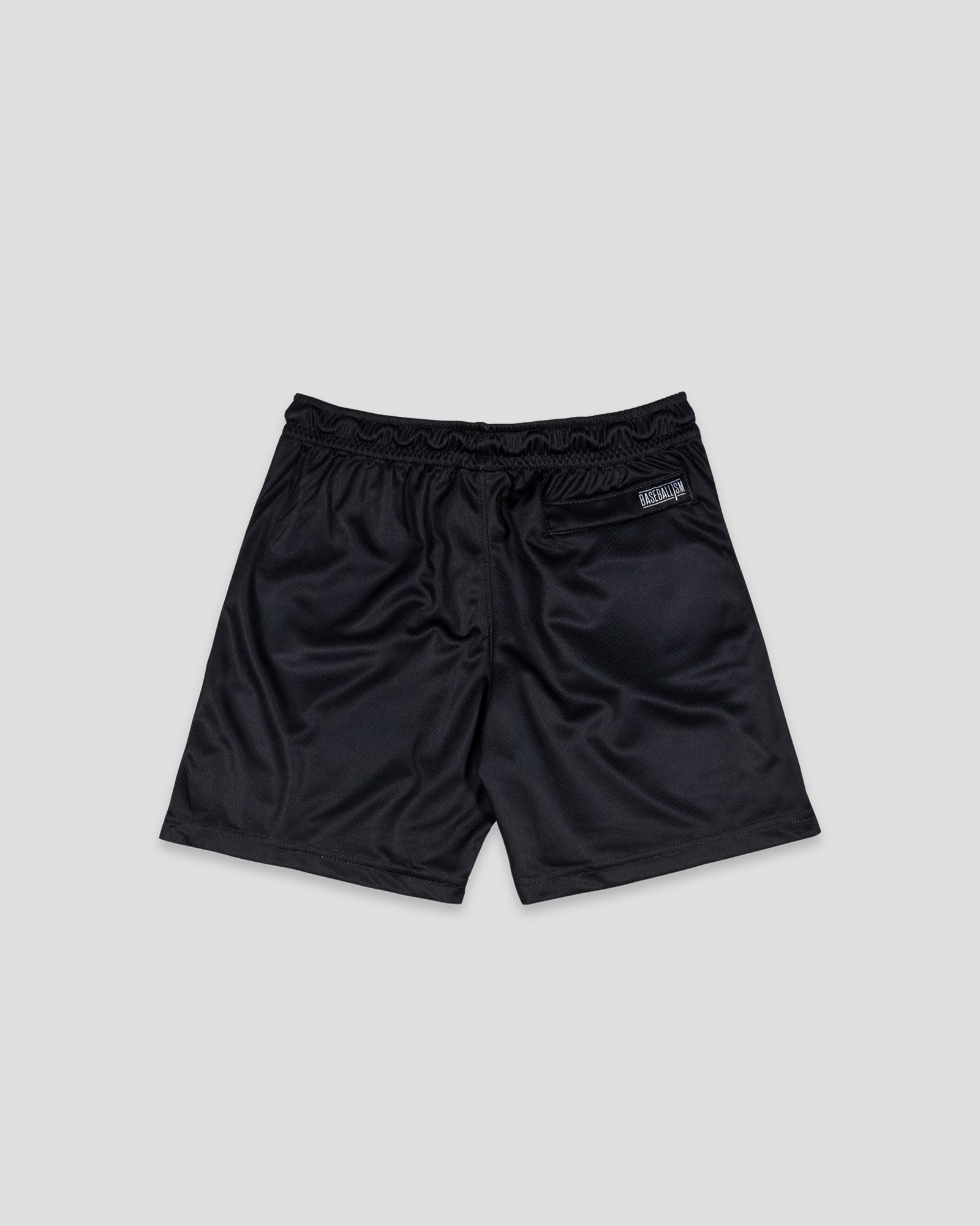 Keep It Fun Diamond Air Youth Mesh Shorts (Black) - Baseballism x Austin Schultz