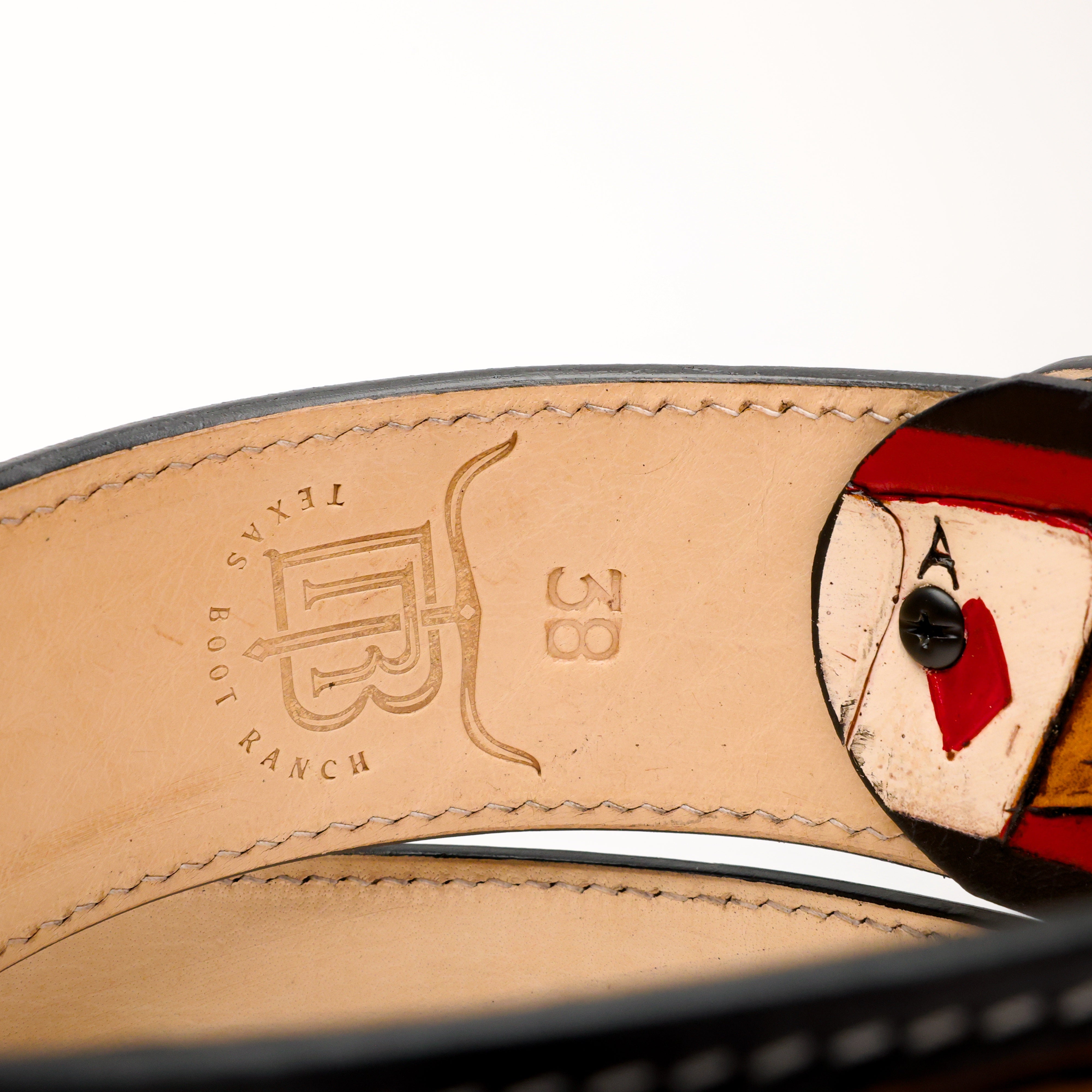 2 Inch Hand-Tooled Artesanal Beaded Leather Belt