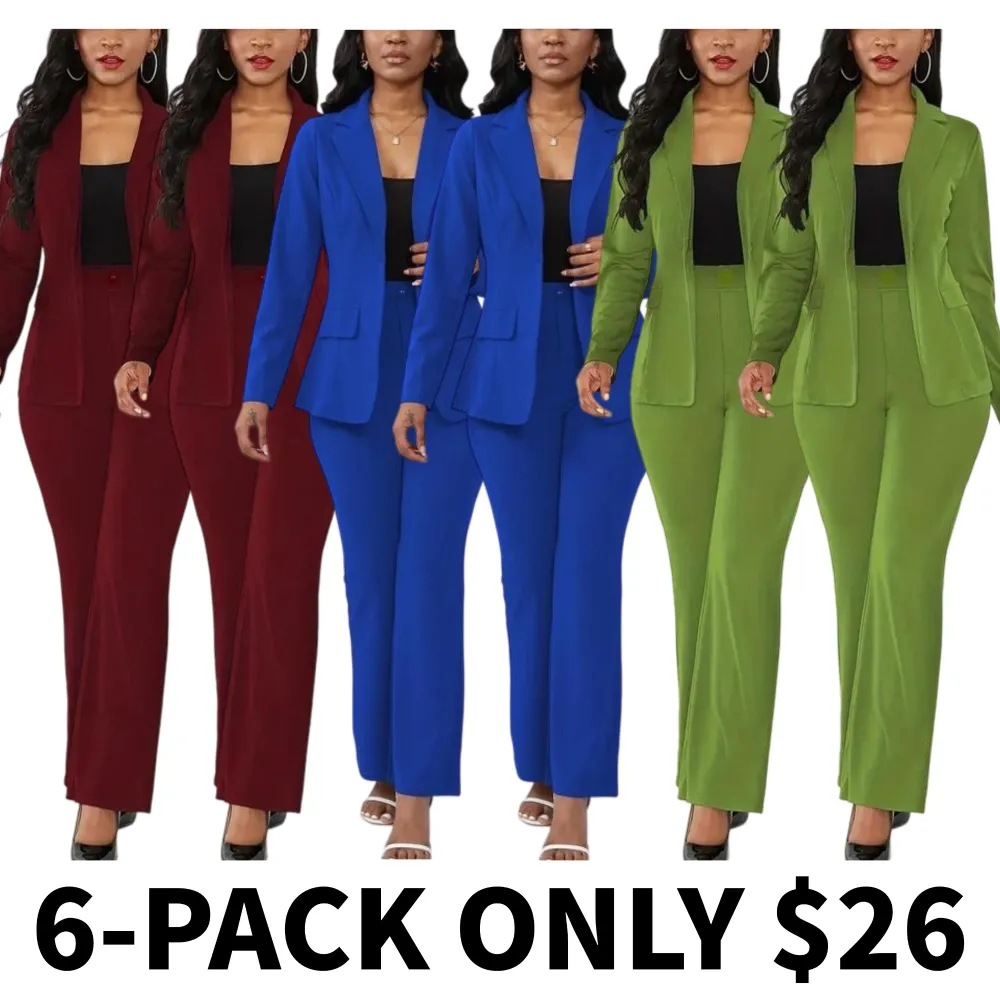 Women's solid color two-piece set