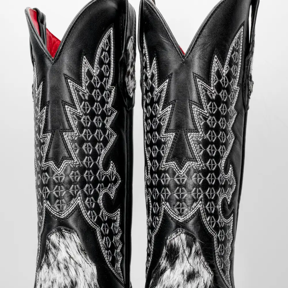 Genuine Cowhide Boots - Square Toe