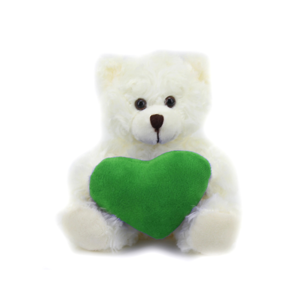 Cream Bear with Custom Heart 9inch