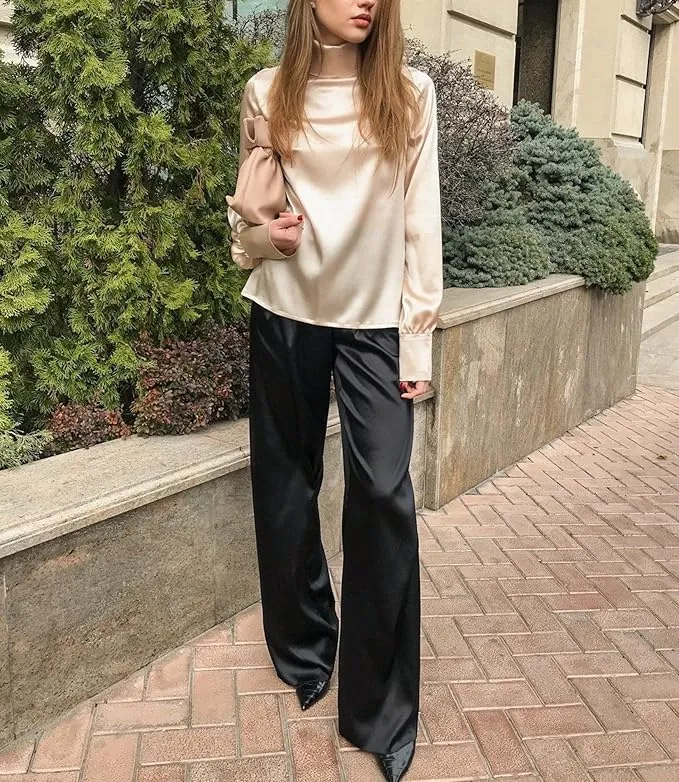 Women's Silk Trousers