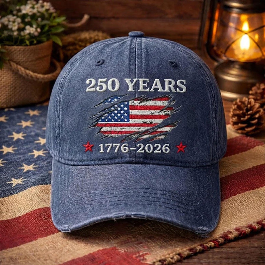 American Flag Washed Baseball Cap