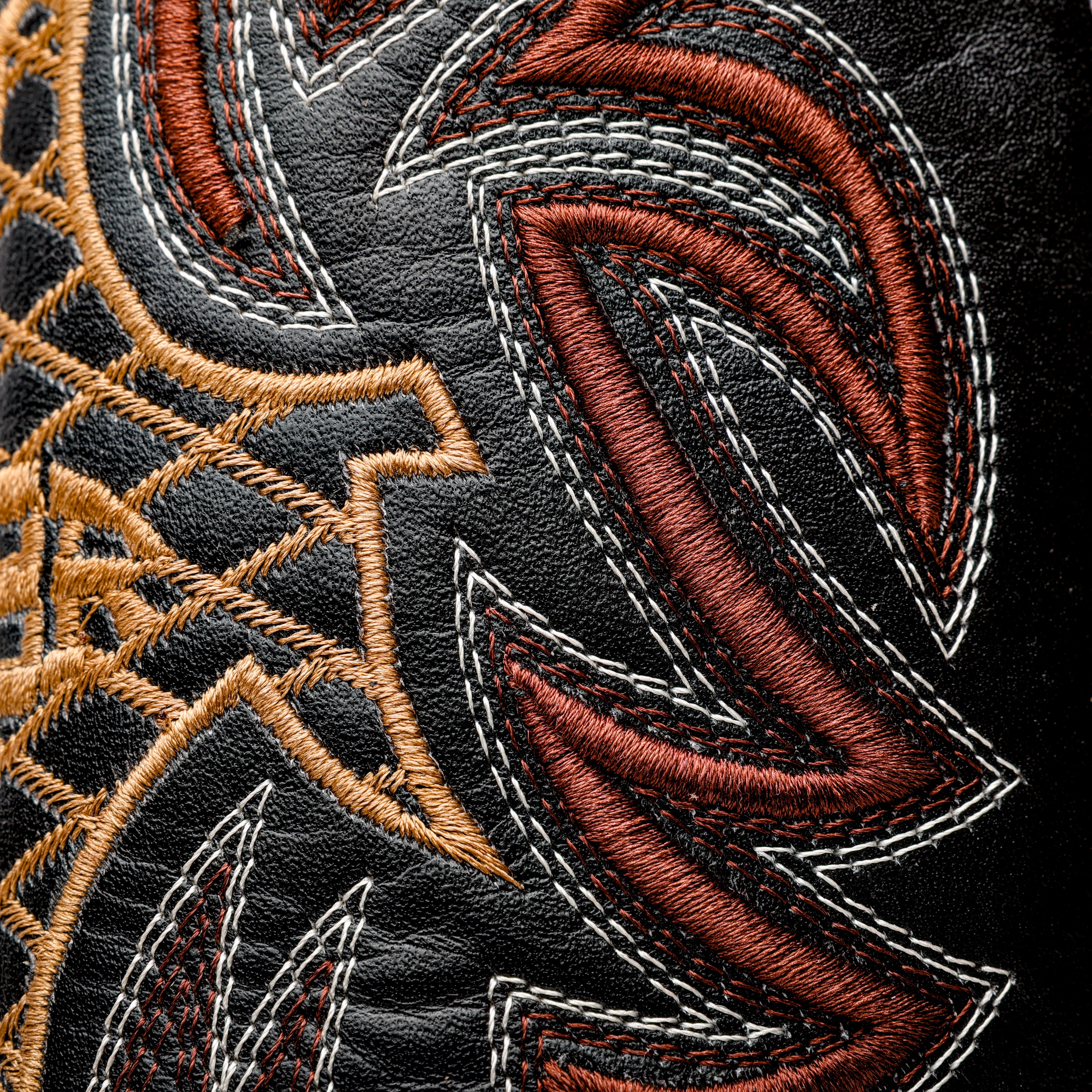 Brown Mini Pirarucu Leather Boots - Square Toe