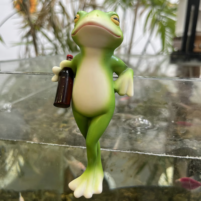 Frog Flower Pot Hanger OrnamentTipsy Frog