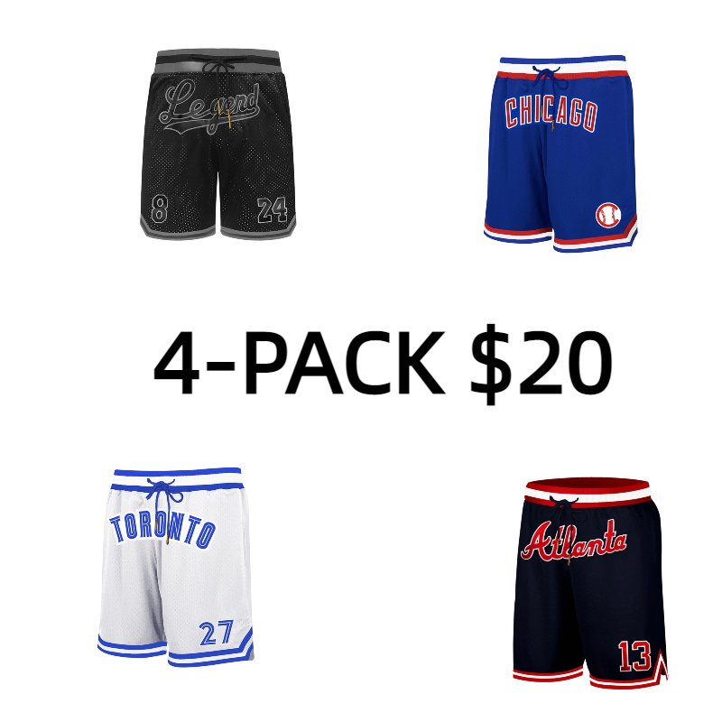 Men's Regular Fit Letter & Number Print Drawstring Waist Jersey Basketball Shorts