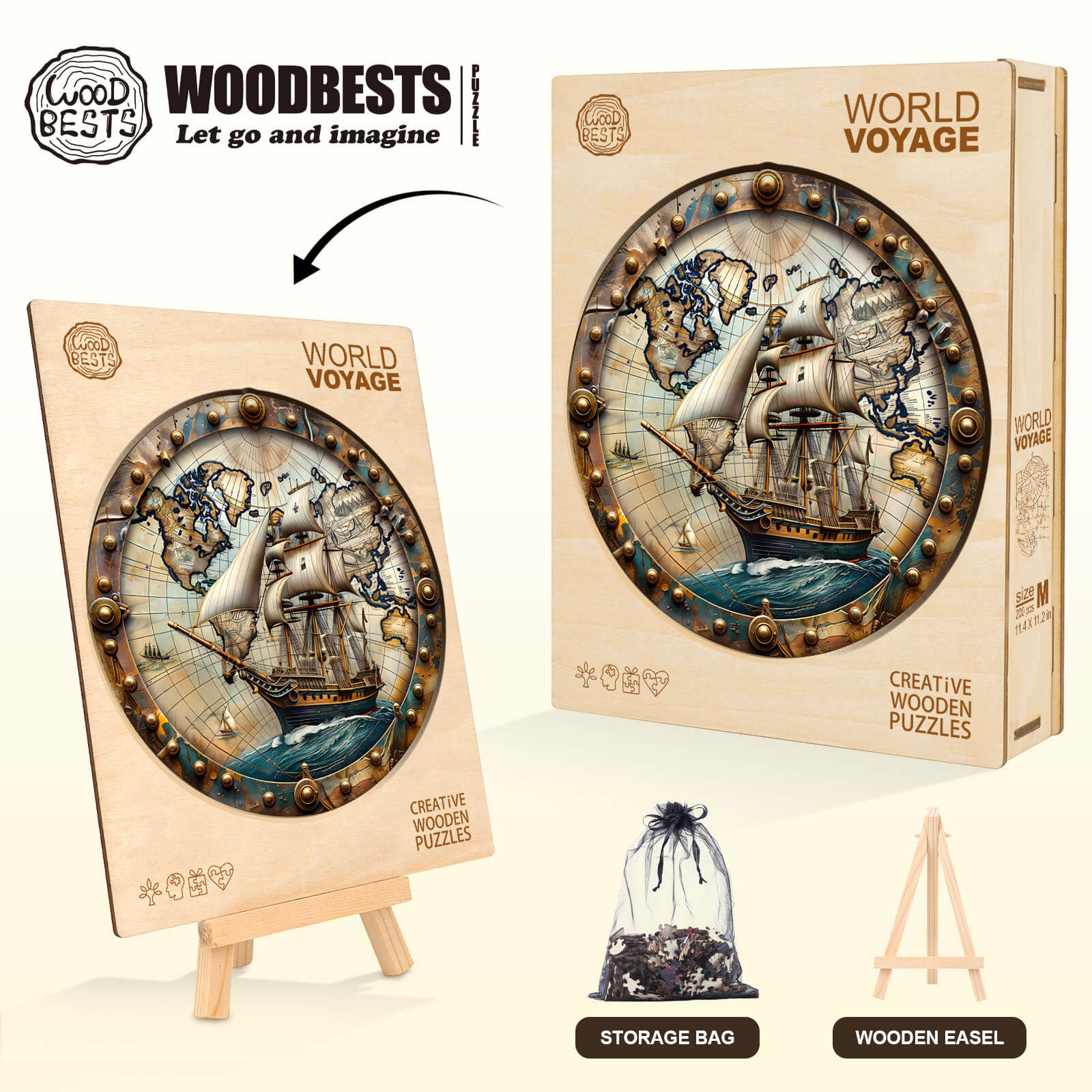 World Voyage Wooden Jigsaw Puzzle