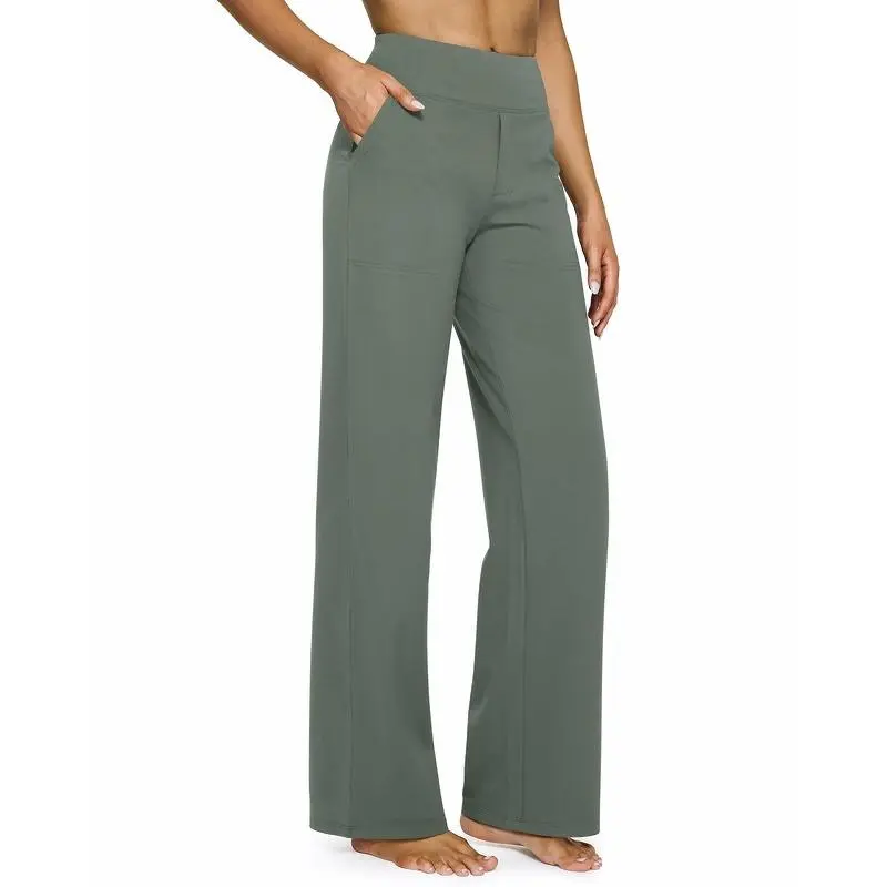 Loose High-Waist Business Casual Pants Yoga Pants Women Wide Leg Pants