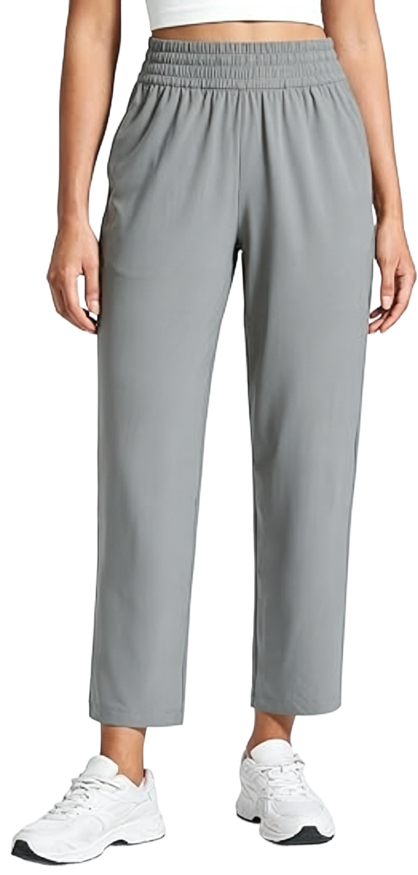 Lightweight Drapey Tapered Ankle Pants for Women