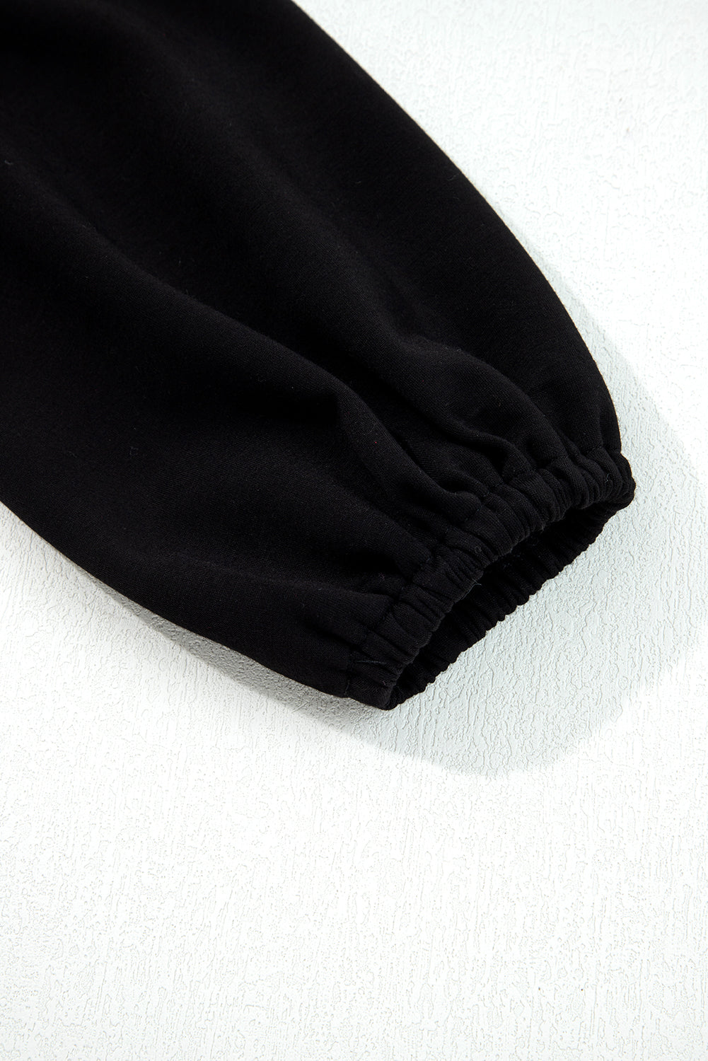 Blackish Green Solid Color Ruched Detail Long Sleeve Midi Dress