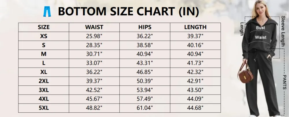 Women's Casual Set 2025 Collection Half-Zip Sweatshirt and Wide-Leg Pants