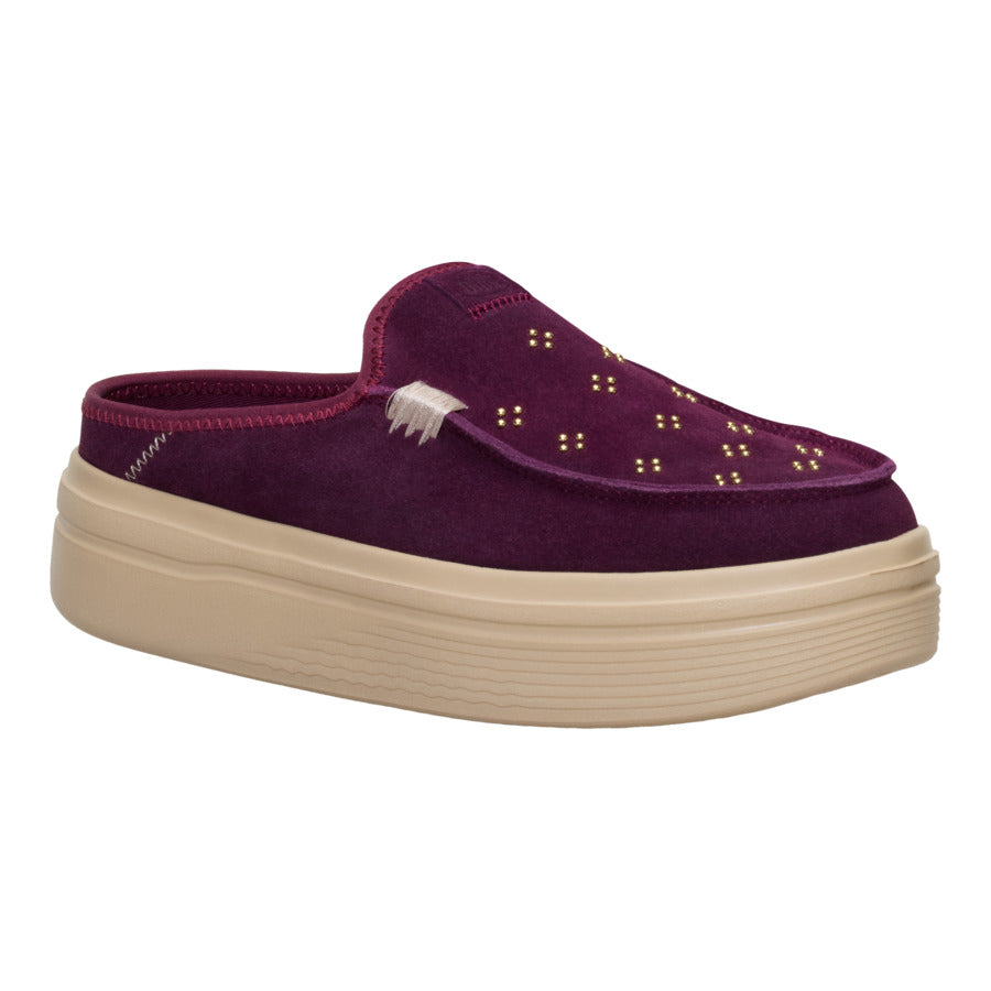 Austin Lift Suede Stud - Fig Purple