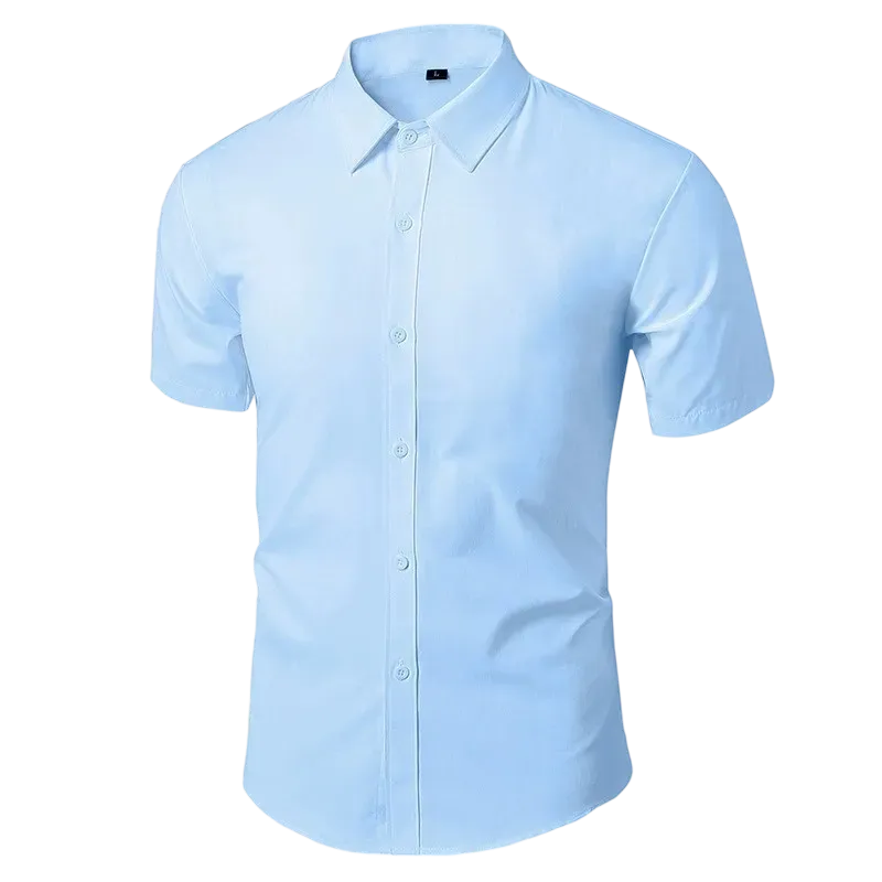 Men'S White Shirt Long Sleeves Free Ironing Business Formal Slim Fit Korean Style Professional Work Men'S White Casual Suit Shirt