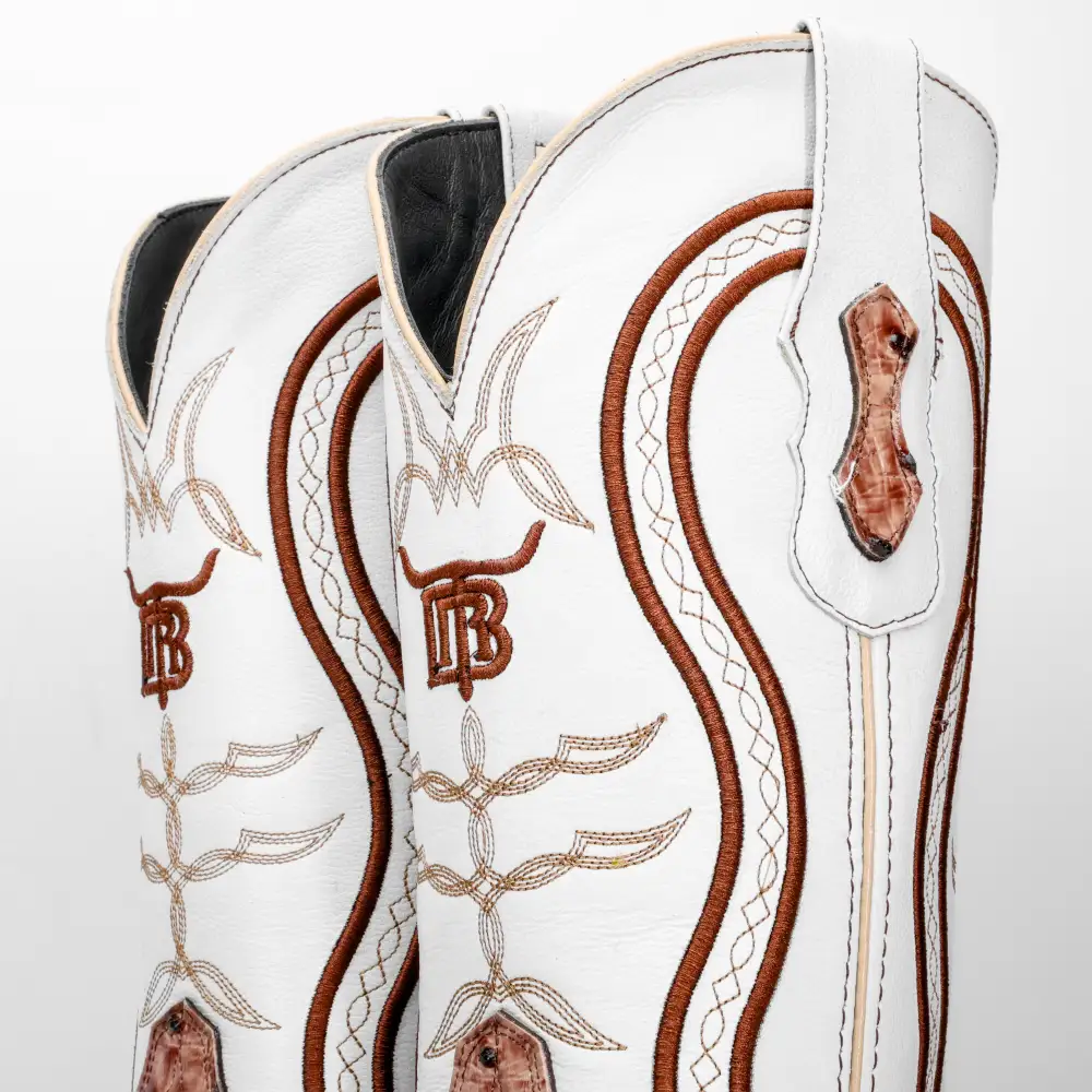 Orix Ostrich Leather Boots - Square Toe