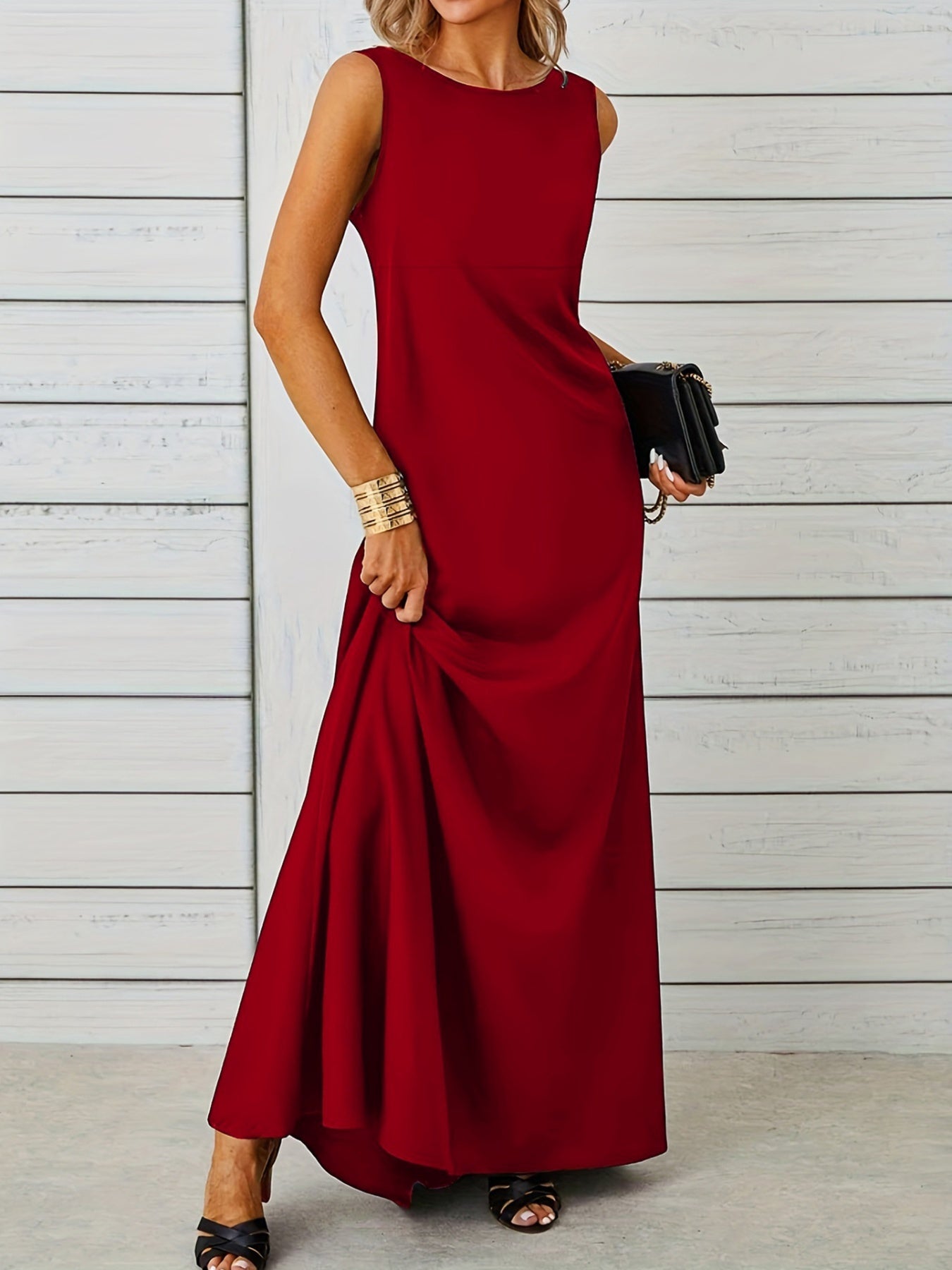 Sleeveless Flowy Maxi Dress