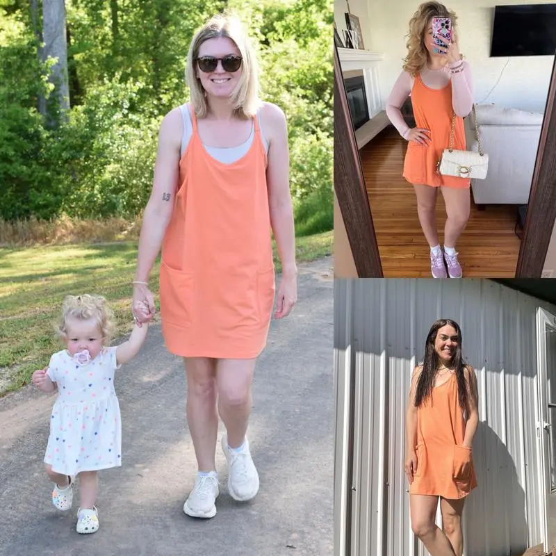 Womens Athletic Sleeveless Mini Dress