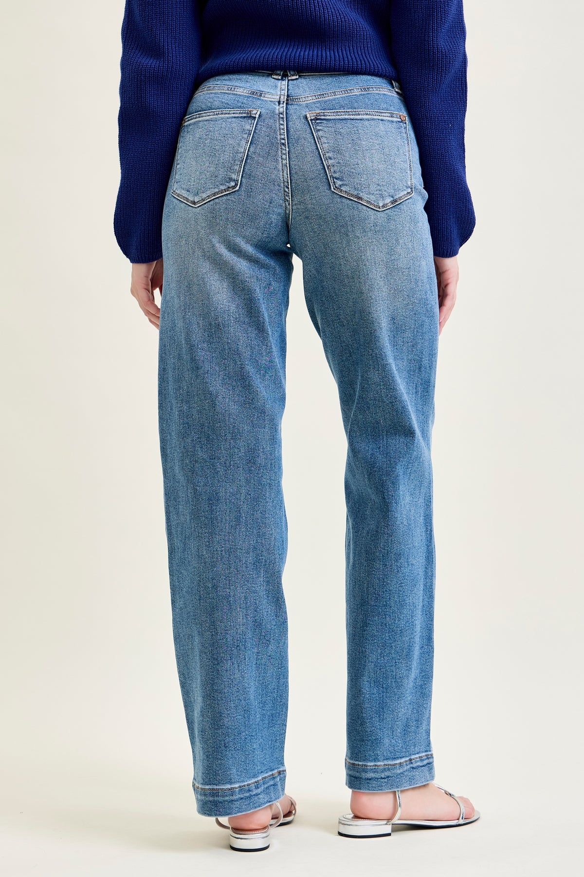 Eliza High Rise Wide Legs with Starry Flair