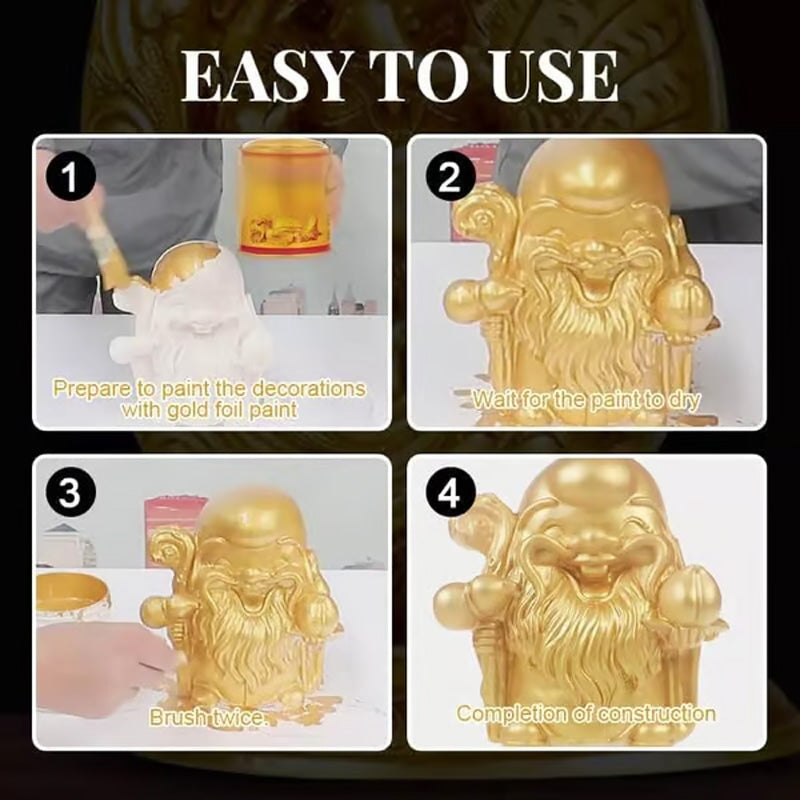 (BUY 2 GET 1 FREE )Water-Based Glitter Bronzing Paint